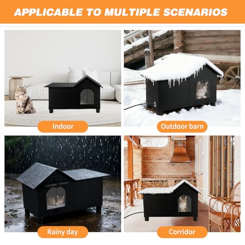 GINDOOR Animal Shelter in L-Black