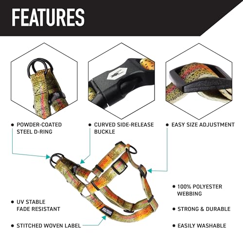 Wolfgang Man & Beast Animal Harness in Small (5/8 Inch x 12-18 Inch), CutBow Print