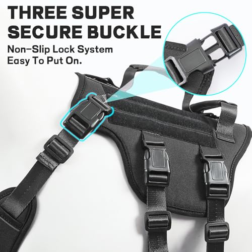 Jane Shine Animal Harness in S(Neck:14-18",Chest:17-24"), Black