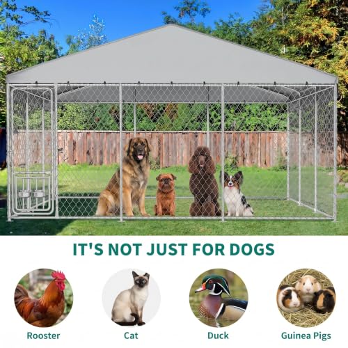 DWVO Animal Cage in 14.7 x 14.7 FT, Silver
