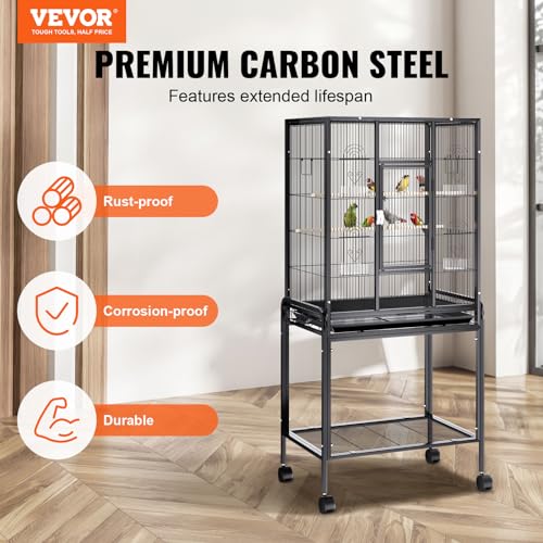 VEVOR Animal Cage in 24.0"L x 16.9"W x 54.0"H, Black