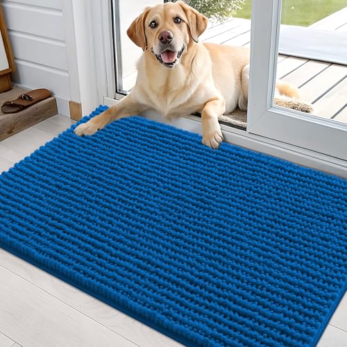 OLANLY Pet Bed Mat in 36" X 24", Deep Navy Blue