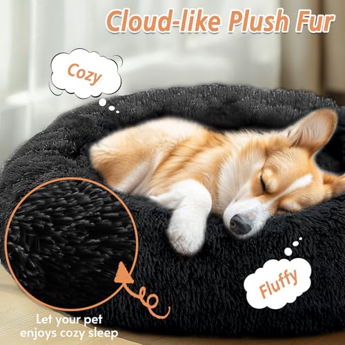 JOLLYVOGUE Pet Bed Mat in 27", Pure Black