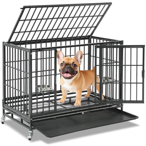 Homey Pet Animal Cage in 36.6"L x 22.4"W x 29.1"H, Black