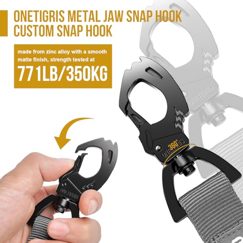 ONETIGRIS Leash in 85cm-118cm/33.5in-46.5in, Grey