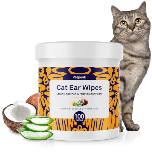 Petpost Pet Supplies in Pack of 1, Cat Ear Wipes