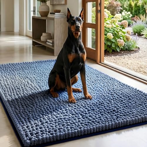 EHEYCIGA Pet Bed Mat in 60x24inch, Navy Blue