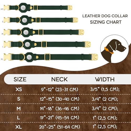 BUDKAS Animal Collar in XS, 9"-12" Neck Fit, Green