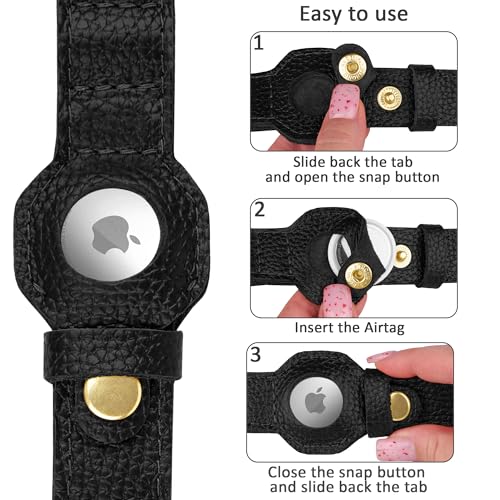 BUDKAS Animal Collar in XS, 9"-12" Neck Fit, Black