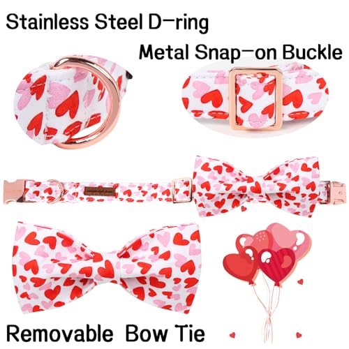 Unique style paws Animal Collar in S, heart-bow