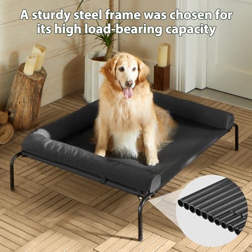 RRPETHOME Pet Bed Mat in 43.0"L x 31.0"W x 8.0"Th, Black