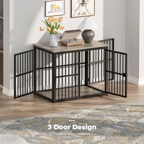 Lyromix Animal Cage in 33.1"L x 22.1"W x 26.0"H, Ancient gray