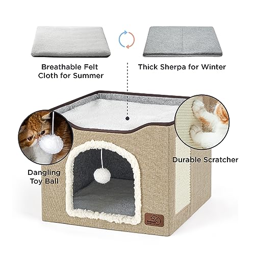 Bedsure Pet Activity Structure in Single, Brown
