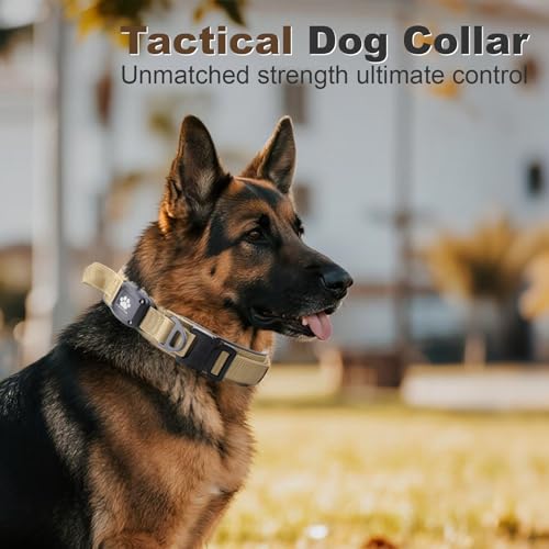 YaoTya Animal Collar in M(15"-18.5"), Khaki