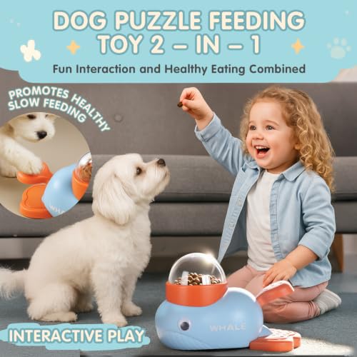 Star&Mi Pet Feeder in Whale-Blue