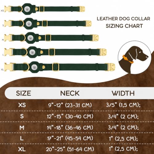 BUDKAS Animal Collar in XS, 9"-12" Neck Fit, Green