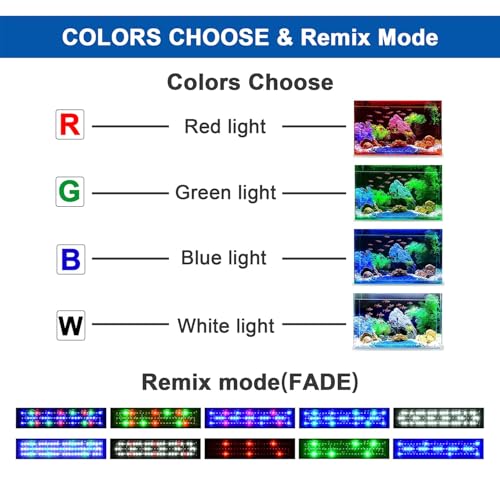 KZKR Lamp in Remote Control Multicolor 60-72 Inch(24+36"), mutil