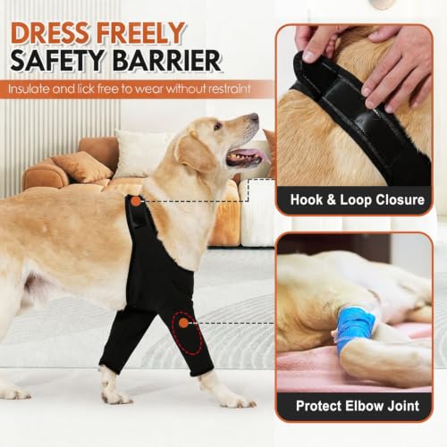 Harikaji Pet Supplies in L-Length 9'' Girth<8.2'', Black Waterproof (Pad Upgrade)