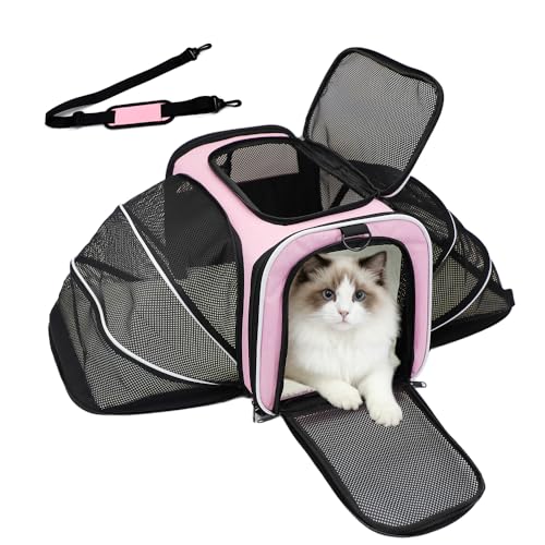 Srinlon ㅤ Animal Carrier in 18.0"L x 11.0"W x 11.0"H, Pink