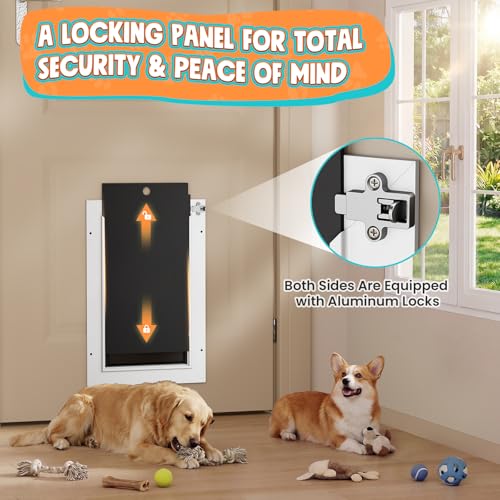 Tiylibe Pet Door in Medium, White