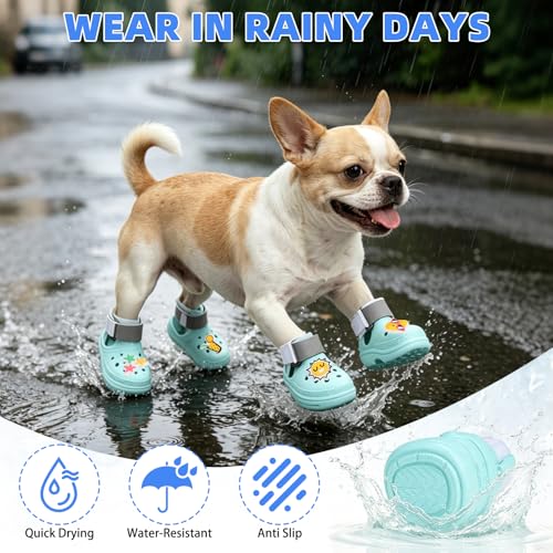 KOOLTAIL Paw Hoof Protector in 3#(Paw Width 1.6-2in), Green