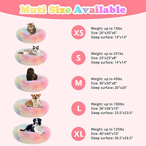 JOLLYVOGUE Pet Bed Mat in 20", Rainbow