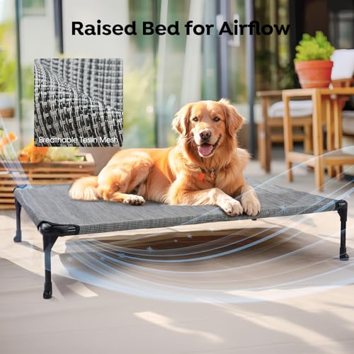 Veehoo Pet Bed Mat in 42.0"L x 30.0"W x 7.0"Th, 2Packs- Black Silver
