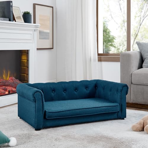 KEIKI Pet Bed Mat in 39" x 23.6" x 15", Blue