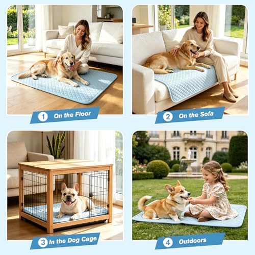 SOMOYA Pet Bed Mat in Large, Blue