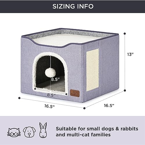 Bedsure Pet Activity Structure in Single, Cloud Purple