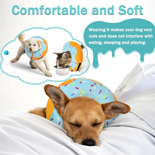 Cneo Animal Recovery Collar Cone in S（neck 4"-7"）, Blue