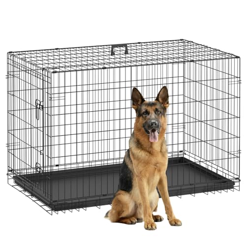 FDW Animal Cage in 48.0"L x 29.0"W x 31.0"H, Dark Black