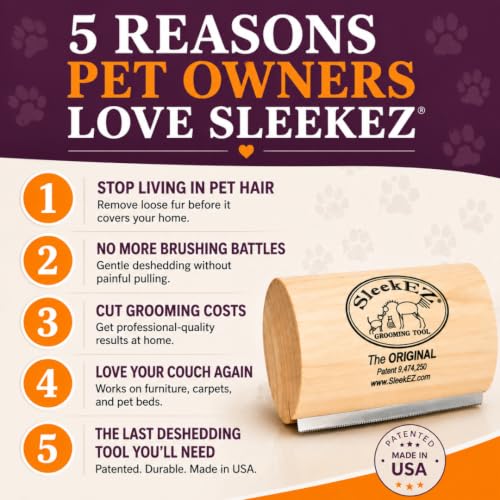 SleekEZ Hair Brush in 5 Inch, Multi-colored