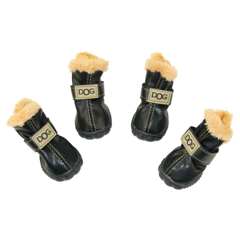 WINSOON Paw Hoof Protector in Size 4, Black