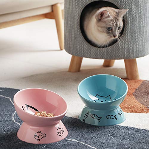 Sweejar Home Pet Feeder in 5 Inch, Pink