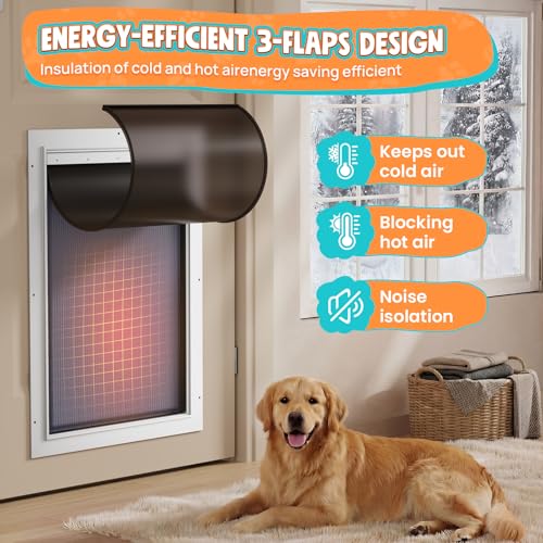 Tiylibe Pet Door in XLarge, White