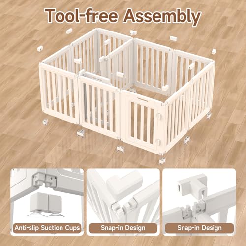everfront Pet Playpen in 30", White