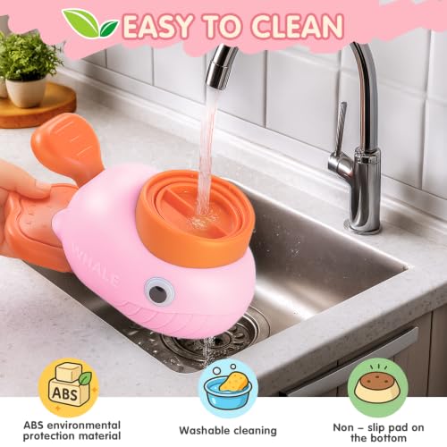 Star&Mi Pet Feeder in Whale-Pink