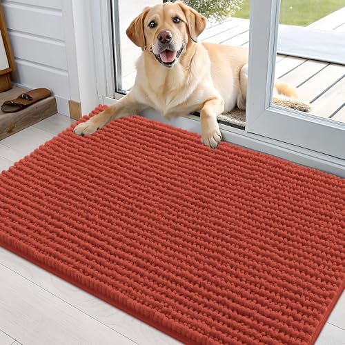OLANLY Pet Bed Mat in 36" X 24", Maple Red