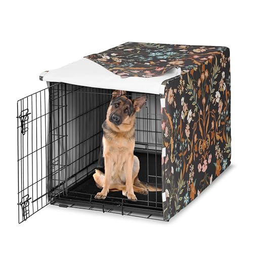 Sweet Jojo Designs Animal Cage in 48.0"L x 32.5"W x 30.5"H, Wild Flower Black