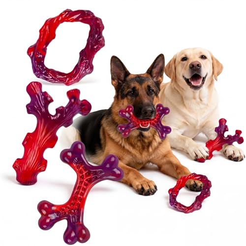 Frienhund Pet Toy in 6 Pack, Red-6-Pack