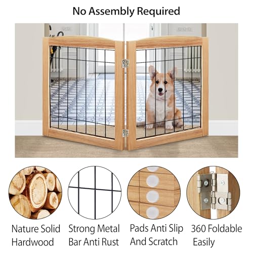 LZRS Temporary Gate in 24"Height-2 Panel, Natural