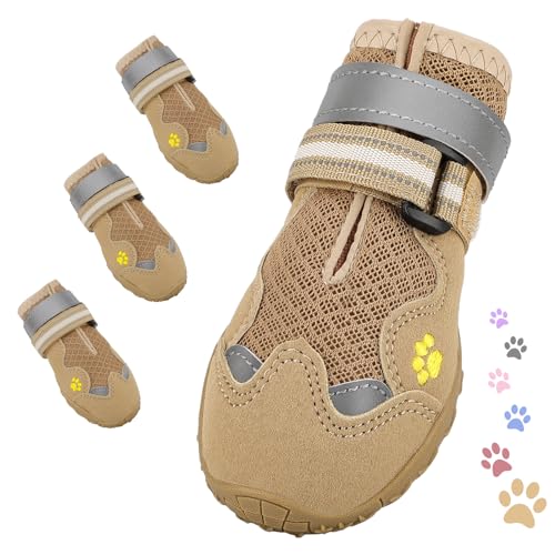 FISHOAKY Paw Hoof Protector in Size 1: 1.57''x2.09''(W*L), Black