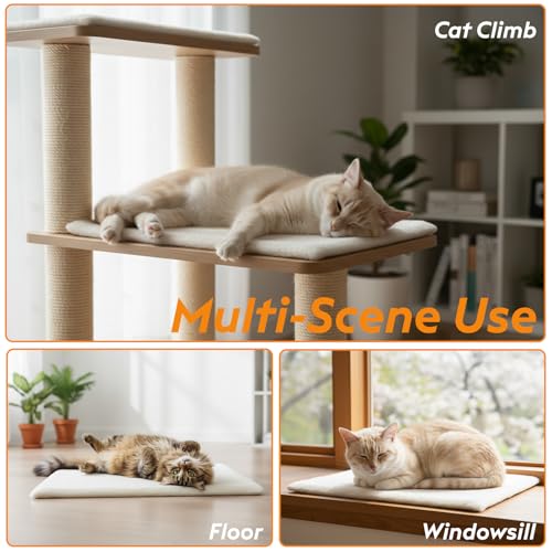 FunFurry Pet Bed Mat in 24" X 18", Ivory
