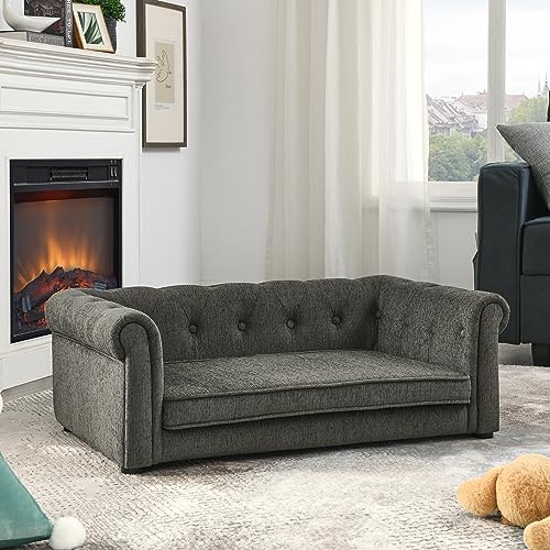 KEIKI Pet Bed Mat in Large, Dark Gray
