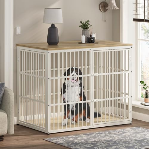 Lyromix Animal Cage in 47.2"L x 29.1"W x 37.6"H, Natural Beech