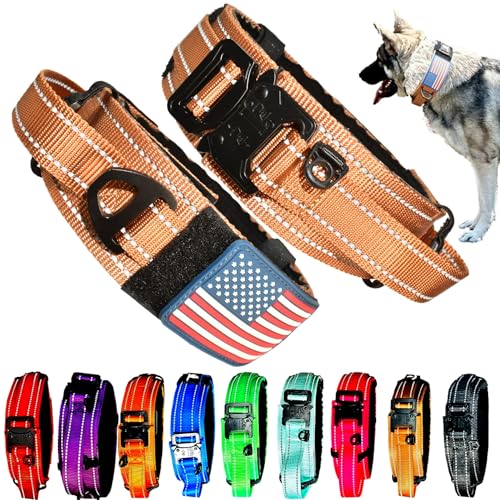 DEZIZEUSK9 Animal Collar in 16-25 INCH, TAN-COBVEL2