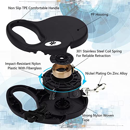 CROWN PAWS Leash in Small, Black