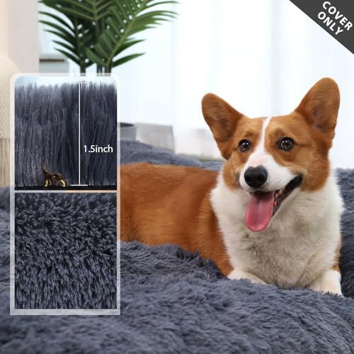 BECNBEAU Pet Bed Mat in S, Dark Grey