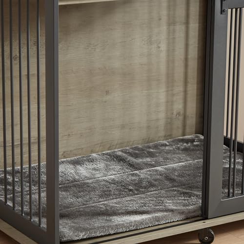 NicBex Animal Cage in 43.7"L x 29.9"W x 42.2"H, Grey